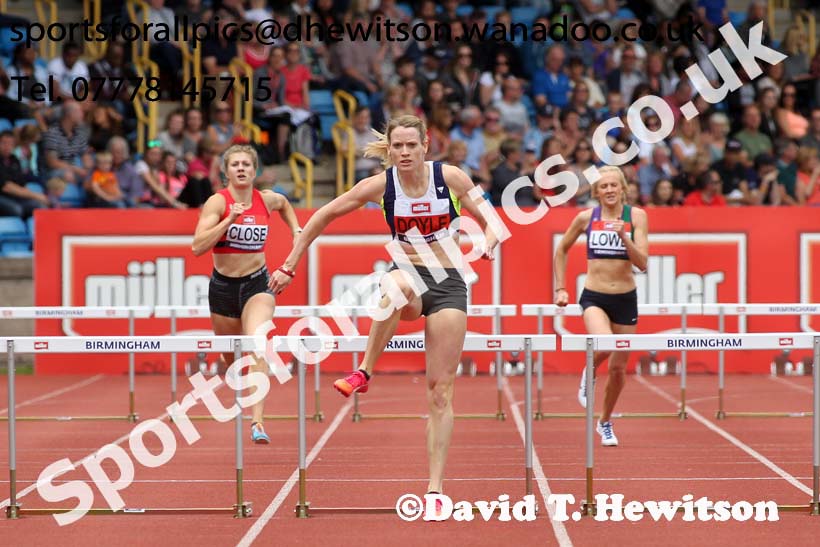 Womens 400 metres hurdles, British Championships, Birmingham. Photo: David T. Hewitson/Sports for All Pics